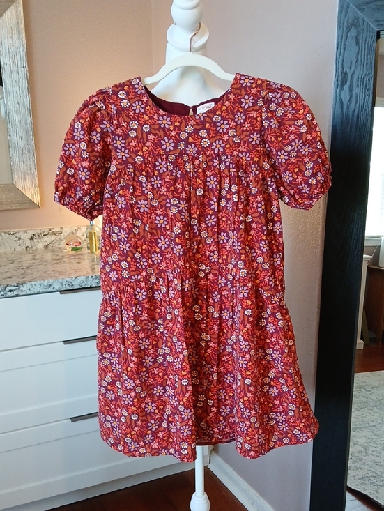 Cat & Jack Other - Cat & Jack Floral Dress Girls XL (14) Cottagecore Cotton Blend Daisies